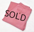 90's【USA製】【ビンテージ】【COTTON SUPPLY】【ピンク】【２タック】【コットンパンツ】【スラックス】【W３４】 