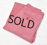 90's【USA製】【ビンテージ】【COTTON SUPPLY】【ピンク】【２タック】【コットンパンツ】【スラックス】【W３４】 