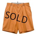 【POLO RALPH LAUREN】ラルフローレン【オレンジ】【２タック】【ショートパンツ】【短パン】【コットンショーツ】【W33】 