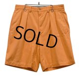 【POLO RALPH LAUREN】ラルフローレン【オレンジ】【２タック】【ショートパンツ】【短パン】【コットンショーツ】【W33】 