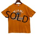 【80's】【USA製】【ビンテージ】【チャンピオン】【Champion】【オレンジ】【MIAMI DOLPHINS】【Tシャツ】【サイズL】 