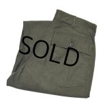 【60's∼】【米軍実物】U.S.ARMY【ビンテージ】OG107【ベイカーパンツ】【ダブルステッチ】UFOボタン【ユーティリティパンツ】【Ｗ３３程度】 