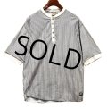 【ビンテージ】【Levi's】【リーバイス】【ストライプ柄】【ヘンリーネックTシャツ】【サイズM】 
