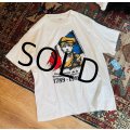 80's【USA製】【ビンテージ】シングルステッチ【レ・ミゼラブル】フランス革命【白】Ｔシャツ XL程度 