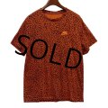 【ナイキ】【NIKE】【ヒョウ柄】胸ロゴ【赤ピンクｘ黒】【Ｔシャツ】【サイズＬ】 