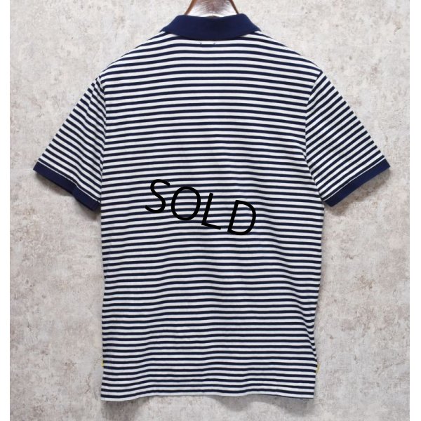 画像3: 【ラルフローレン】 【POLO ralph lauren】【クラシックフィット】白ｘ紺ボーダー【ポロシャツ】 【サイズＭ】  
