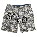 【POLO RALPH LAUREN】ラルフローレン【黒×白】花柄【ショートパンツ】【短パン】【コットンショーツ】【W３６】 