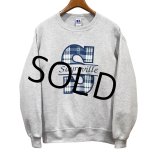 90's【USA製】【ビンテージ】【ラッセル】【Sayre ville】【グレー】【前Ｖスウェット】【サイズＬ】 