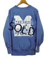 USA製 90’s~ ビンテージ【チャンピオン】【Champion】【リバースウィーブ】【MINERS BIG BWE MACHINE】青【スウェット】【サイズXL】 