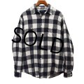  【Ralph lauren】【ラルフローレン】【黒ｘ白】【チェック柄】【ネルシャツ】 【サイズＬ】  