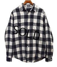  【Ralph lauren】【ラルフローレン】【黒ｘ白】【チェック柄】【ネルシャツ】 【サイズＬ】  