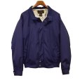 画像1: ~90's ビンテージ【エディーバウアー】【Eddie Bauer】【紺ｘ裏地釣り針】毛ばり ジップアップブルゾン【サイズL】<br> (1)