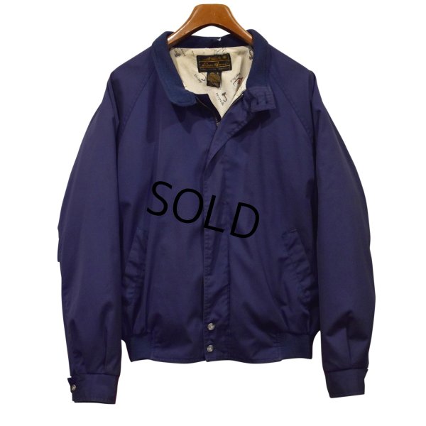 画像1: ~90's ビンテージ【エディーバウアー】【Eddie Bauer】【紺ｘ裏地釣り針】毛ばり ジップアップブルゾン【サイズL】 