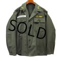 【~60's】【U.S.ARMY 】【米軍実物】【ビンテージ】【OG107】平ボタン【ユーティリティシャツ】【M程度】 