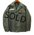 【~60's】【U.S.ARMY 】【米軍実物】【ビンテージ】【OG107】平ボタン【ユーティリティシャツ】【M程度】 
