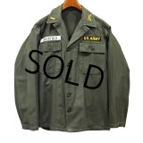 【~60's】【U.S.ARMY 】【米軍実物】【ビンテージ】【OG107】平ボタン【ユーティリティシャツ】【M程度】 