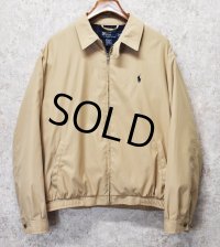 【ラルフローレン】【POLO RALPH LAUREN】【ベージュ】【ブルゾン】スウィングトップ【サイズＸＬ】 