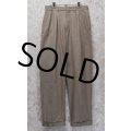 【ラルフローレン】POLO RALPH LAUREN【茶ｘ白】ハウンドトゥース【チェック柄】【２タック】コットンスラックス【コットンパンツ】【30ｘ30】 