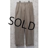 【ラルフローレン】POLO RALPH LAUREN【茶ｘ白】ハウンドトゥース【チェック柄】【２タック】コットンスラックス【コットンパンツ】【30ｘ30】 