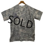 ビンテージ【USA製】デジカモ【ドクターシャツ】総柄【Vネック】【Tシャツ】ポケット付き【サイズXL】 