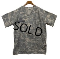 ビンテージ【USA製】デジカモ【ドクターシャツ】総柄【Vネック】【Tシャツ】ポケット付き【サイズXL】 