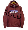 【パタゴニア】patagonia【ワイン】エンジ【ロゴパーカー】フーディー【サイズS】パーカー 