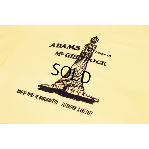 画像3: 80's~【USA製】【ビンテージ】ヘインズ【hanes】【クリーム色】グレイロック山【退役軍人記念塔】【ADAMS home of Mount Greylock】記念塔【Ｔシャツ】【サイズＬ】 