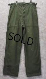 ∼60’ｓ【ビンテージ】U.S.ARMY【米軍実物】OG107【サイドアジャスター付き】【ベイカーパンツ】