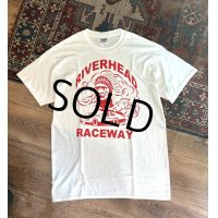 ビンテージ【GILDAN】【ギルダン】RIVERHEAD RACEWAY【インディアン】【ヘッド】白【Tシャツ】【サイズＬ】 