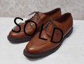 【USA製】【アレンエドモンズ】【Allen Edmonds】【ブラウン】【Ｕチップモカシン】【9 1/2 EEE】【27.5cm程度】 