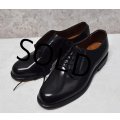 デッドストック【ビンテージ】【ベイツ】【Bates】【黒】【プレーントゥシューズ】【10 1/2 EEE】 
