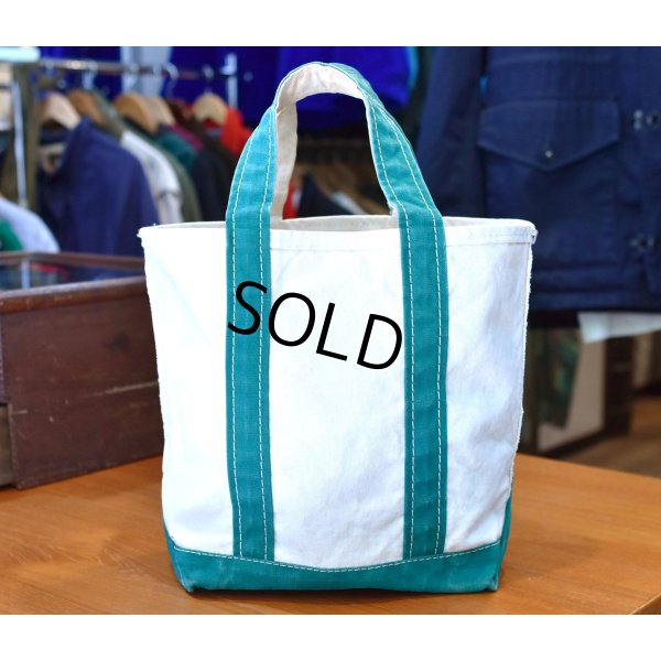 画像6: 80's【ビンテージ】【L.L.bean】オールド【エルエルビーン】白ｘ緑【キャンバス】【トートバッグ】【ビーントート】小さいサイズ 