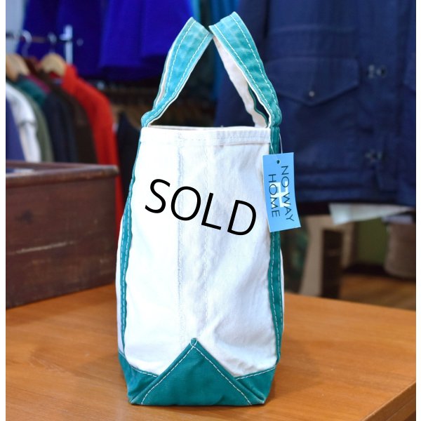 画像5: 80's【ビンテージ】【L.L.bean】オールド【エルエルビーン】白ｘ緑【キャンバス】【トートバッグ】【ビーントート】小さいサイズ 