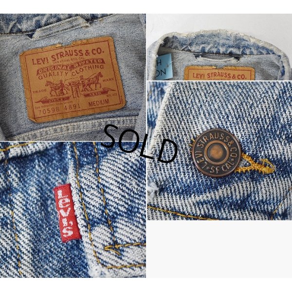 画像2: 90’s 【ビンテージ】【リーバイス】【LEVIS】【70598-4891】【Gジャン】デニムジャケット【サイズＭ】 