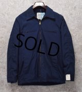 デッドストック 80's【ビンテージ】【米軍実物】U.S.NAVY【濃紺】ユーティリティージャケット【３６R】 