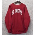 90’s〜【ビンテージ】【Champion】【チャンピオン】【リバースウィーブ】【赤】【ST.JOSEPHS】【スウェット】【サイズXL】 