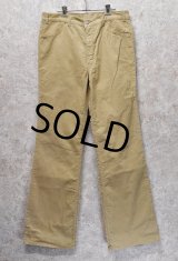 【80年代】【ビンテージ】【LEVI'S】ベルボトム【コーデュロイパンツ】【ベージュ】【36×34】 