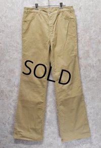 【80年代】【ビンテージ】【LEVI'S】ベルボトム【コーデュロイパンツ】【ベージュ】【36×34】 