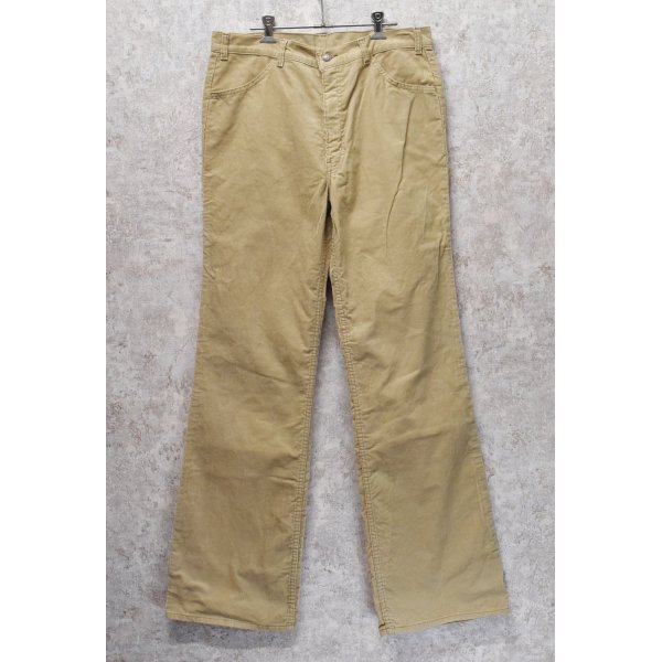 画像1: 【80年代】【ビンテージ】【LEVI'S】ベルボトム【コーデュロイパンツ】【ベージュ】【36×34】 
