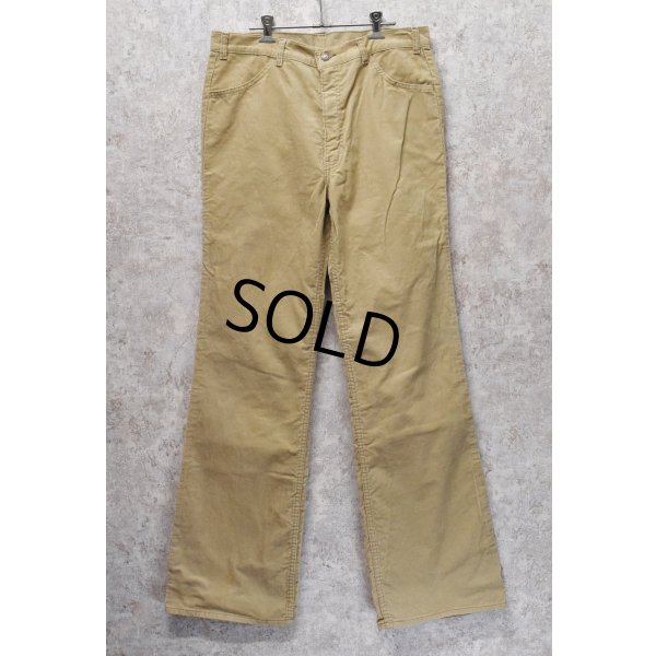 画像1: 【80年代】【ビンテージ】【LEVI'S】ベルボトム【コーデュロイパンツ】【ベージュ】【36×34】
