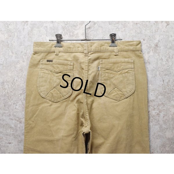 画像4: 【80年代】【ビンテージ】【LEVI'S】ベルボトム【コーデュロイパンツ】【ベージュ】【36×34】