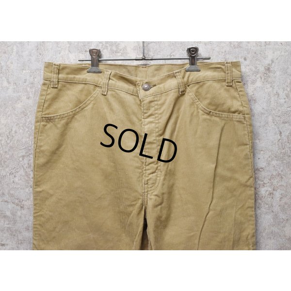 画像3: 【80年代】【ビンテージ】【LEVI'S】ベルボトム【コーデュロイパンツ】【ベージュ】【36×34】