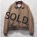 ビンテージ【BARACUTA】【バラクータ】【ブラウンｘ裏地赤チェック】【中綿入り】ジップアップブルゾン【ＵＳ44Ｒ】 