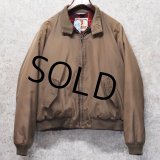 ビンテージ【BARACUTA】【バラクータ】【ブラウンｘ裏地赤チェック】【中綿入り】ジップアップブルゾン【ＵＳ44Ｒ】 