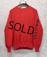 【ラルフローレン】【ポロラルフローレン】【赤】【前Ｖスウェット】【ロゴ入り】【サイズM】 