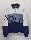 【pierre cardin】ピエールカルダン【紺×グレー】【長袖シャツ】【ポロシャツ】【サイズM】 