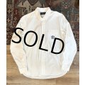 【Ralph Lauren】【ラルフローレン】【胸フラップポケット付き】【白】 【ボタンダウンシャツ】【サイズM】  