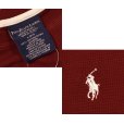 画像2: 【ビンテージ】【PORO RALPH LAUREN】【ラルフローレン】ロンT【サーマルロンT】エンジ色【サイズL】<br> (2)