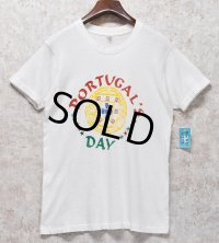 80〜90's【USA製】 ビンテージ【FRUIT OF THE LOOM 】フルーツオブザルーム【白】【PORTUGAL’S DAY】【 Tシャツ】【サイズL】 