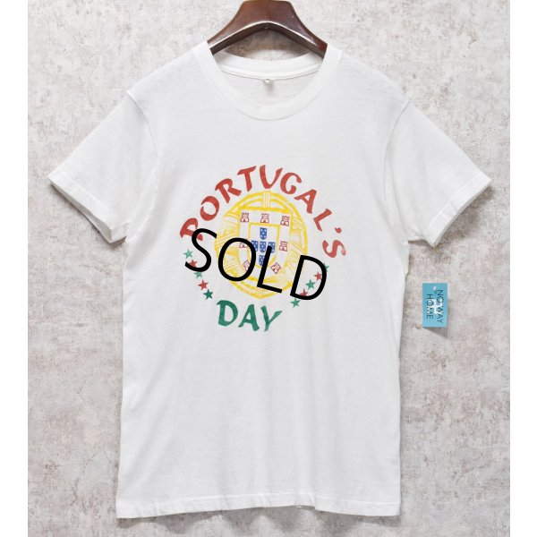 画像1: 80〜90's【USA製】 ビンテージ【FRUIT OF THE LOOM 】フルーツオブザルーム【白】【PORTUGAL’S DAY】【 Tシャツ】【サイズL】